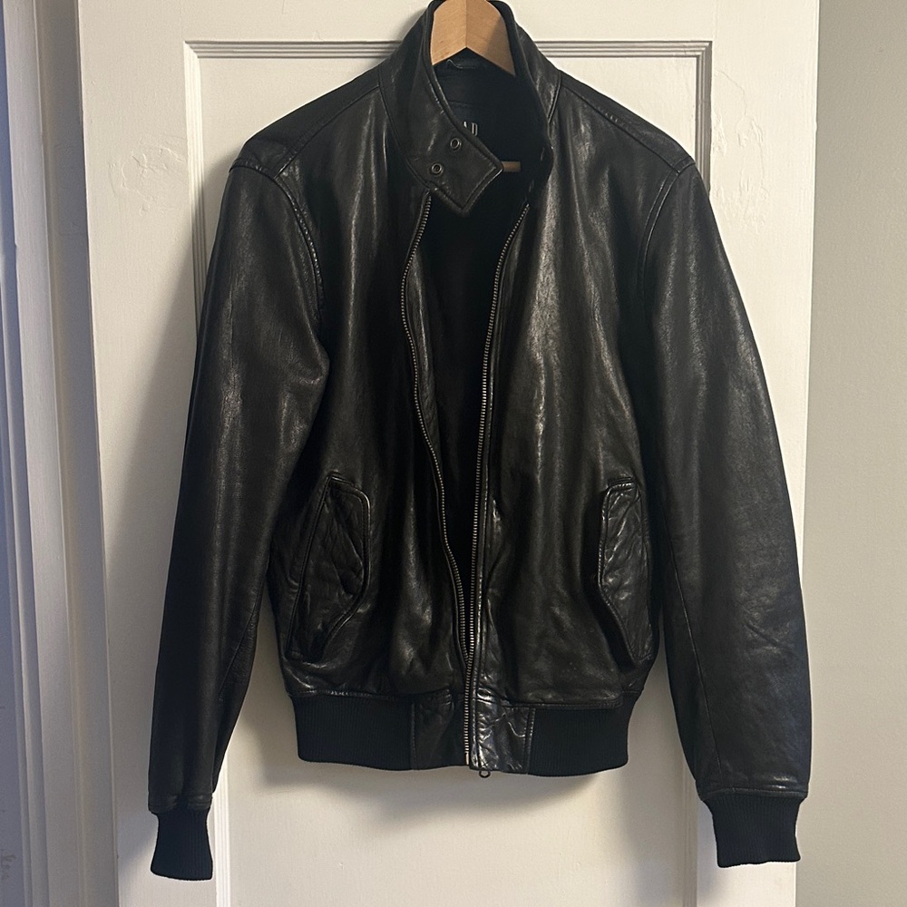 GAP Men's Black Bomber Jacket